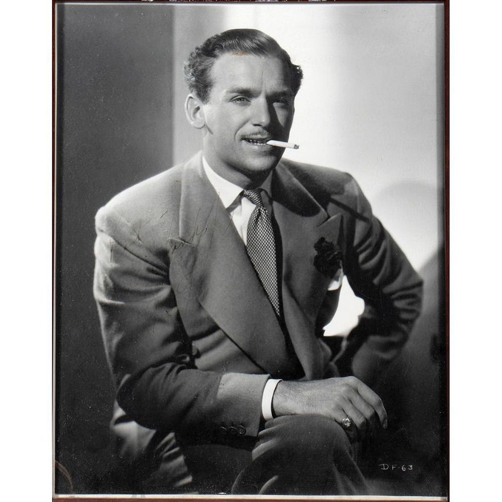 Appraisal: Douglas Fairbanks Original autographed inscribed photograph Size x Condition Showing