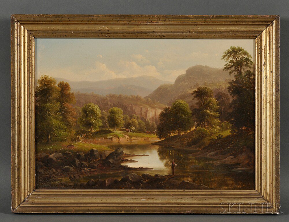 Appraisal: Attibuted to William Henry Titcomb American - Mountain Landscape with