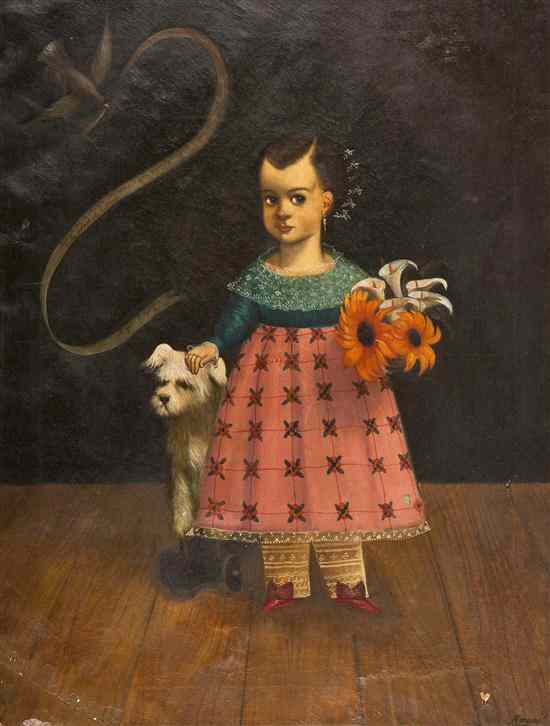 Appraisal: Horacio Renteria Rocha Mexican - Portrait of a Girl with