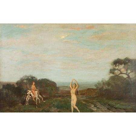 Appraisal: Arthur Bowen Davies American - Adam and Eve Estimate -