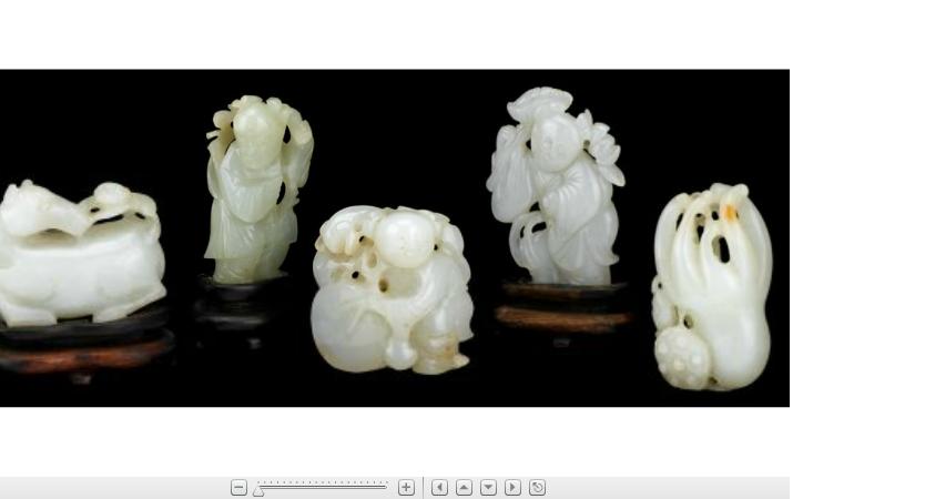 Appraisal: Five Chinese miniature white jade carvings th and th century