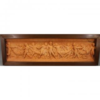 Appraisal: Carved French Cherubic Architectural Panel Carved French Cherubic Architectural Panel