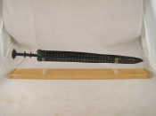 Appraisal: An antique possibly ancient Chinese bronze Jian sword in the