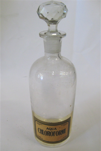 Appraisal: FOURTEEN OLD CLEAR CRYSTAL APOTHECARY BOTTLES having original faceted cut