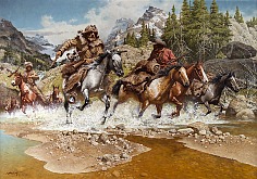 Appraisal: Frank McCarthy Out of the High Lonesomeoil on canvas x