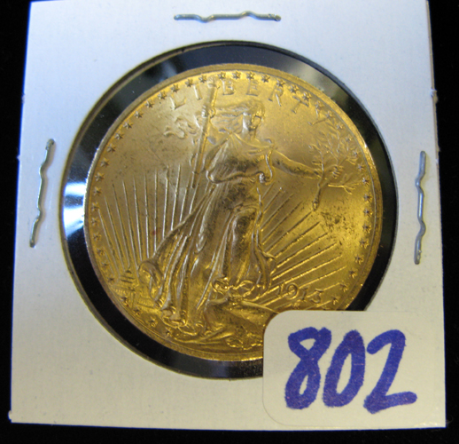 Appraisal: U S TWENTY DOLLAR GOLD COIN St Gaudens variety -P