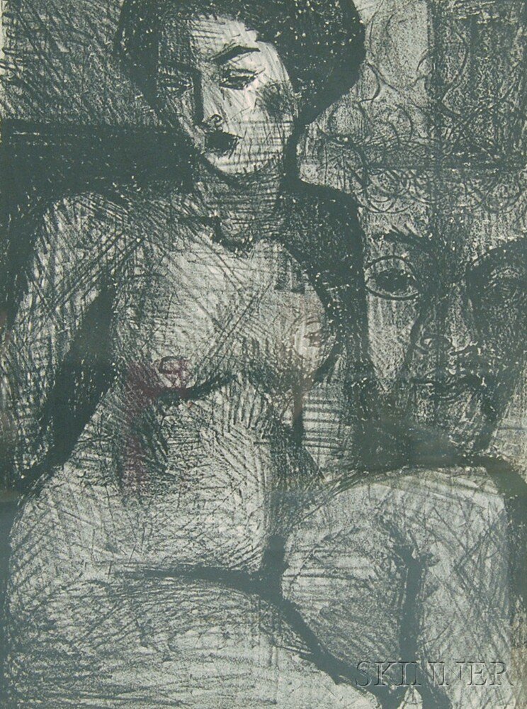 Appraisal: John Grillo American b Nude Signed and dated in pencil