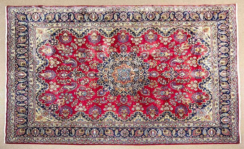 Appraisal: Mashad Room Size Rug DESCRIPTION Mashad room size rug Persian