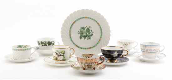 Appraisal: A Meissen Porcelain Cup and Saucer in the Vine pattern