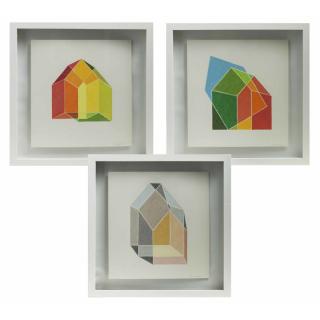 Appraisal: Three Drawings Carol Lawton Three framed color pencil on paper