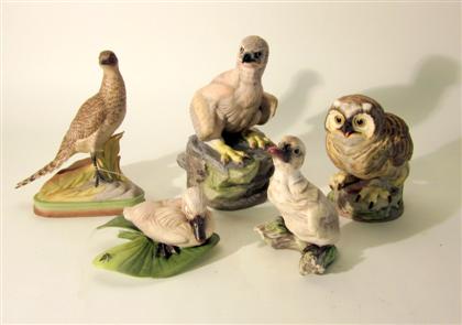 Appraisal: Five Boehm porcelain figures of birdsnos -