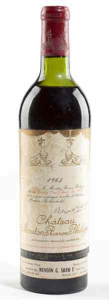 Appraisal: Chateau Mouton-Baronne PhilippePauillac bottlehtms lbslAcquired from a lifelong fine wine