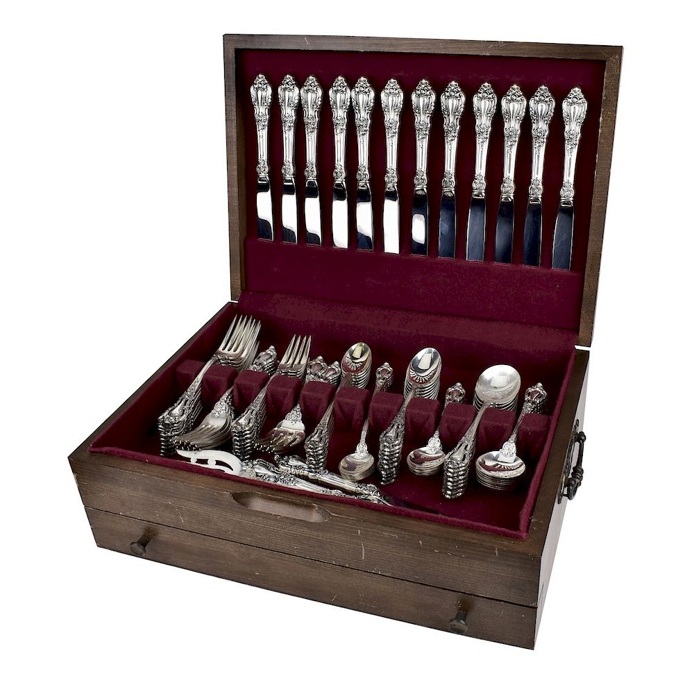 Appraisal: Eighty Eight Piece Lunt Eloquence Sterling Eighty Eight Piece Lunt