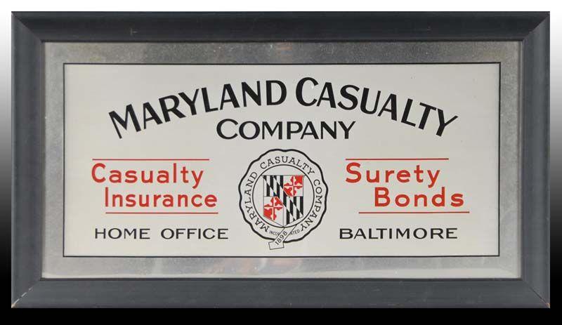 Appraisal: Maryland Casualty Company Insurance Sign Description '' x '' Circa