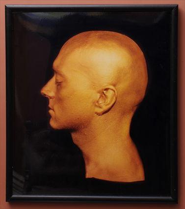 Appraisal: DAVID LACHAPELLE b PROFILE OF A MAN PAINTED GOLD C-print