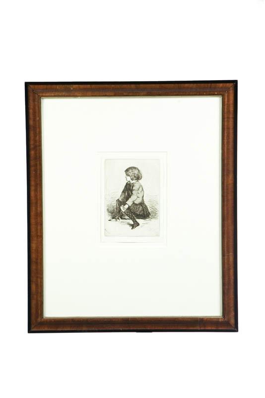 Appraisal: SEYMOUR SEATED BY JAMES ABBOTT MACNEIL WHISTLER - Etching on