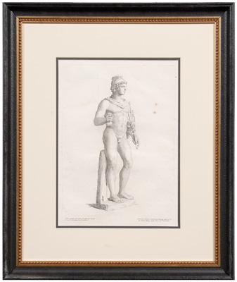 Appraisal: Three classical sculpture engravings after the antiques by C Mellan