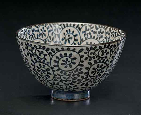 Appraisal: Japanese Blue and White Rice Bowl Japanese a blue and