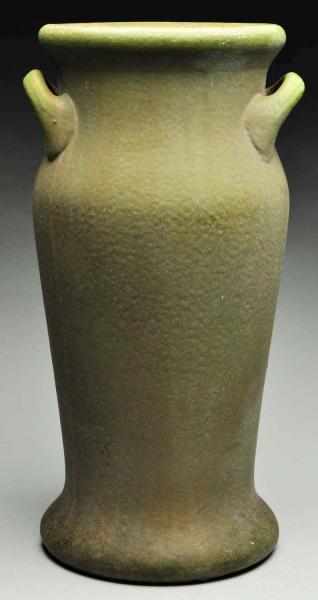 Appraisal: Roseville Early Carnelian Matte Green Floor Vase Description Great arts