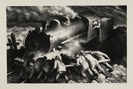 Appraisal: JAMES E ALLEN Distress Lithograph printed in black on light