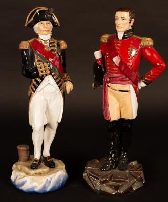 Appraisal: Michael J Sutty limited edition figures of Lord Nelson and