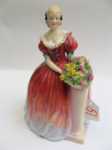 Appraisal: A ROYAL DOULTON PORCELAIN FIGURINE Roseanna HN in red to