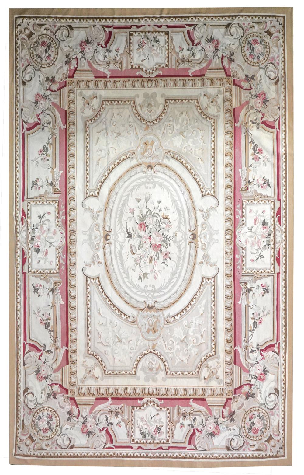 Appraisal: AUBUSSON CARPETCondition overall good light wear some general dust accumulation