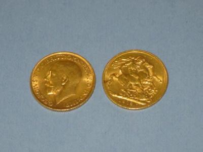 Appraisal: TWO GOLD SOVEREIGNS dated and