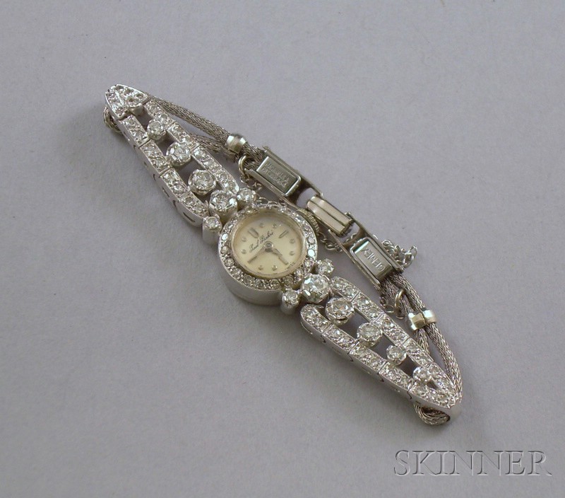 Appraisal: Lady's Diamond Wristwatch Paul Buhr lg in