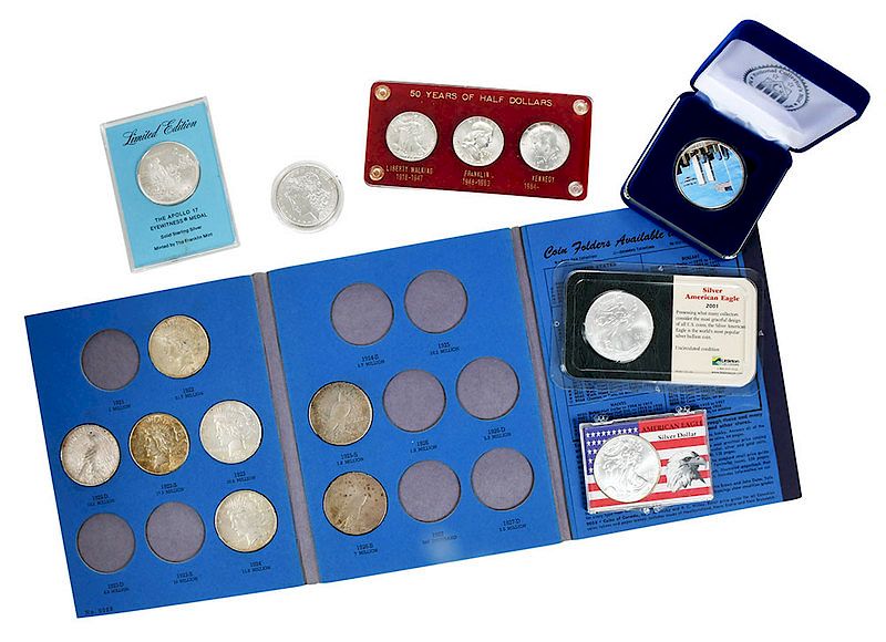 Appraisal: Large Group Boxed Book Set Silver Coins approximately pieces comprising