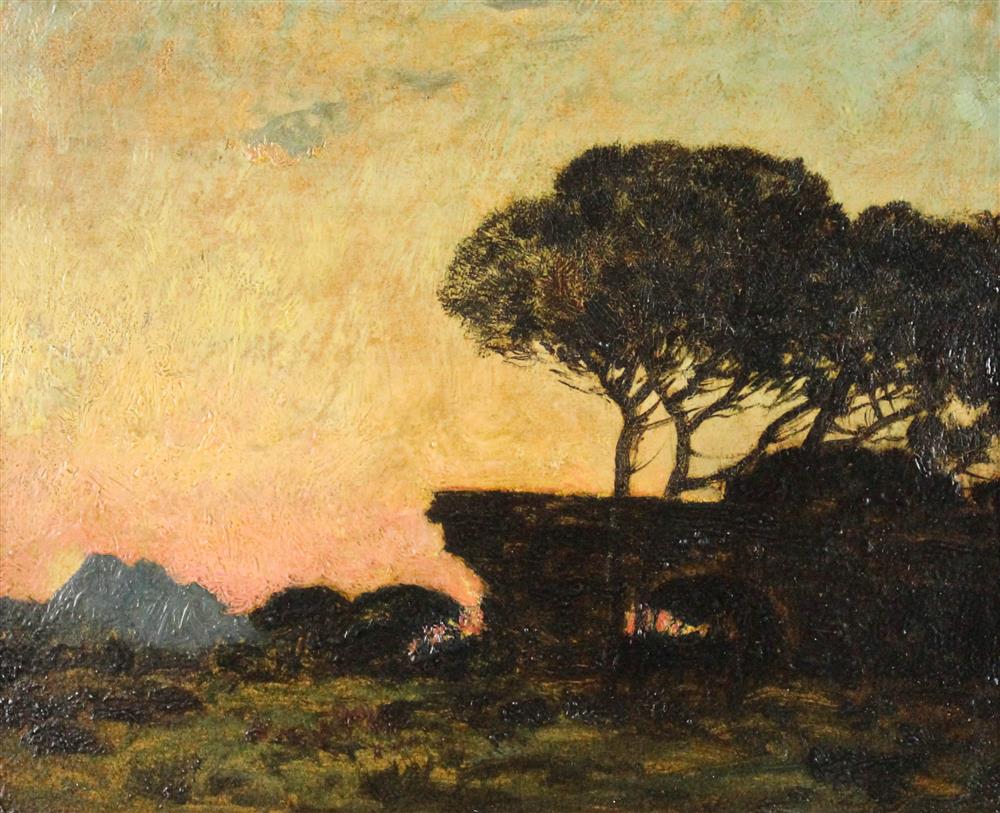 Appraisal: EMILE RENE MENARD FRENCH - THE PINES OF FREJUS Oil