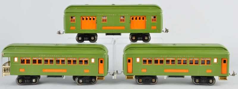 Appraisal: Lot of Lionel Passenger Cars Description American Pre-war Standard gauge