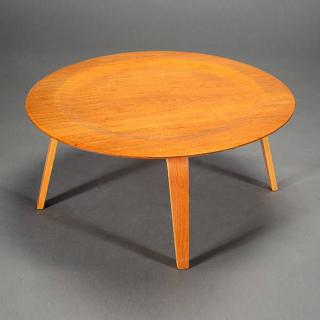 Appraisal: Charles Eames For Herman Miller CTW Wood Coffee Table Molded