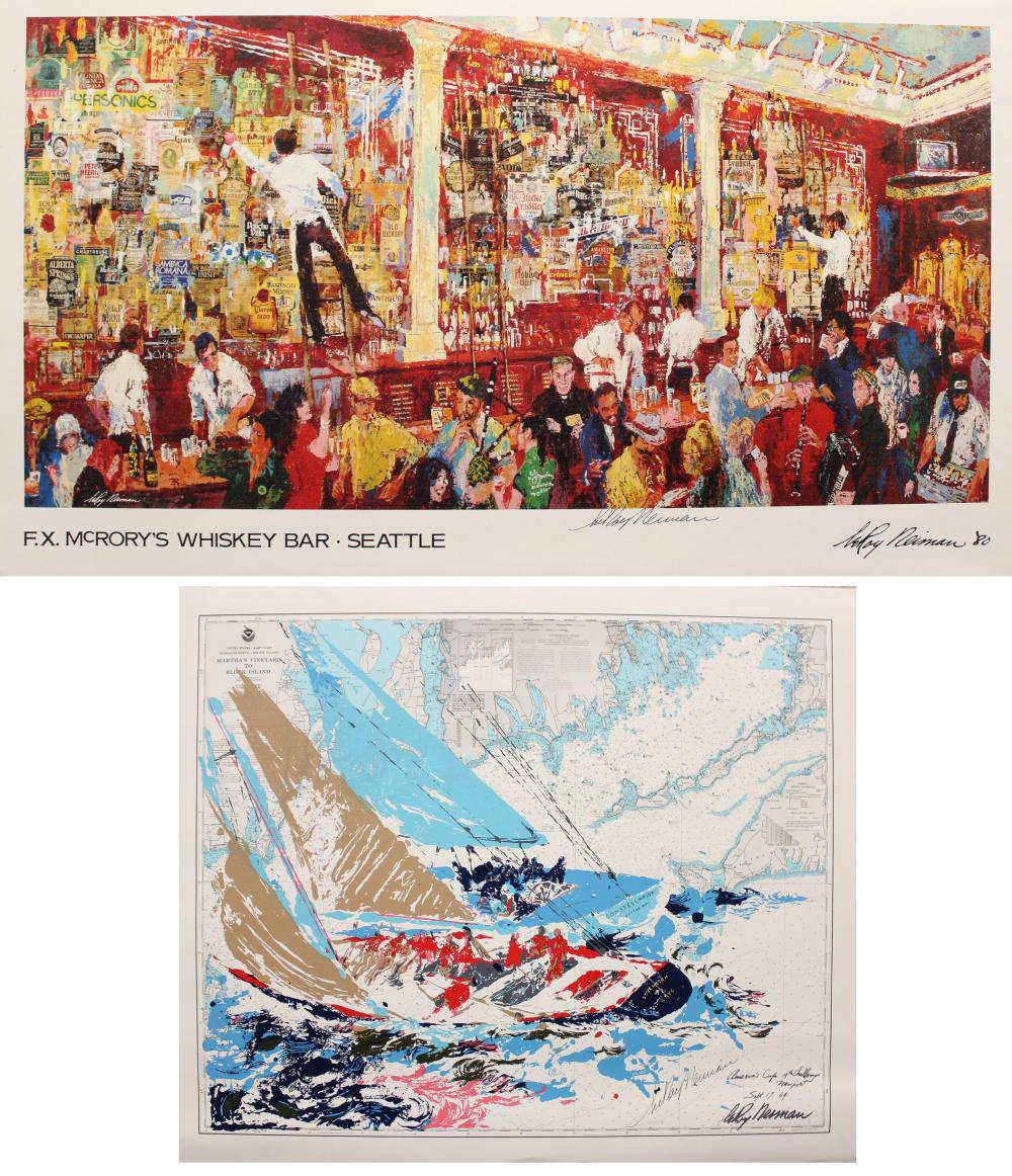 Appraisal: LEROY NEIMAN New York Illinois - two prints America's Cup