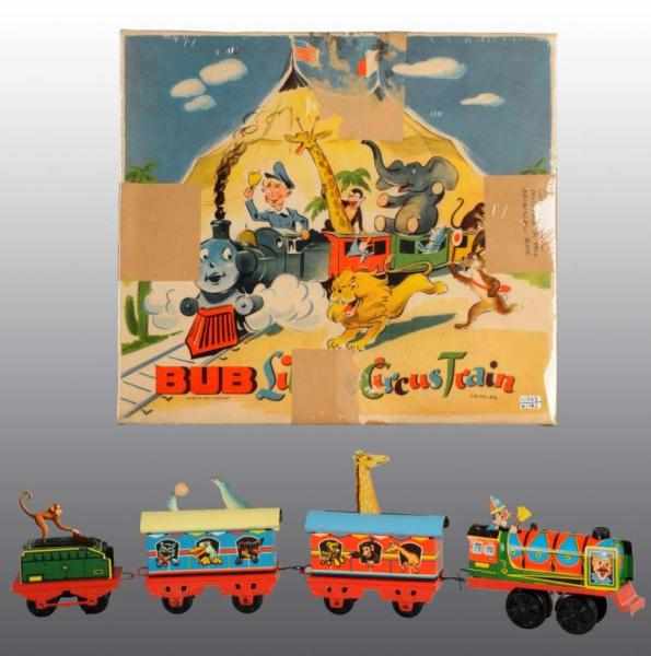 Appraisal: Tin Karl Bub Animal Circus Train Wind-Up Toy Description German