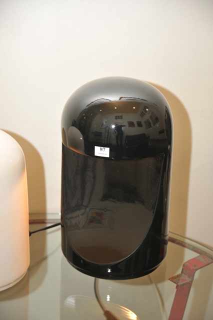 Appraisal: MARCELLO CUNEO born A BLACK LONGOBARDA TABLE LAMP designed Ceramic