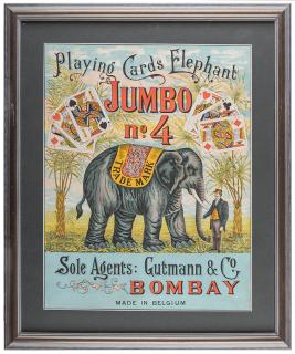 Appraisal: Playing Cards Elephant Jumbo No Sole Agents Gutmann Co Bombay