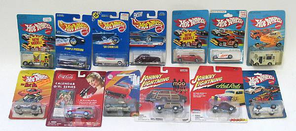 Appraisal: Carded automobiles Lot includes carded th and th scale model