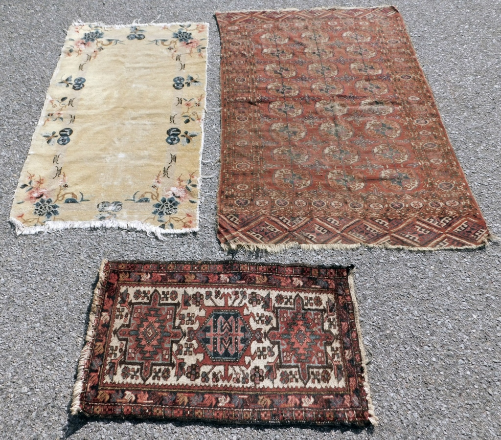 Appraisal: PC MIDDLE EASTERN CHINESE RUGS Middle East China th CenturyIncludes