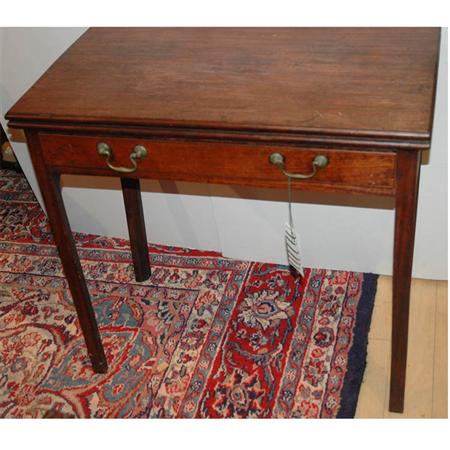 Appraisal: George III Mahogany Fold-Over Games Table Estimate -