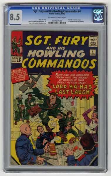 Appraisal: Sgt Fury His Howling Commandos CGC Marvel Comics Stan Lee