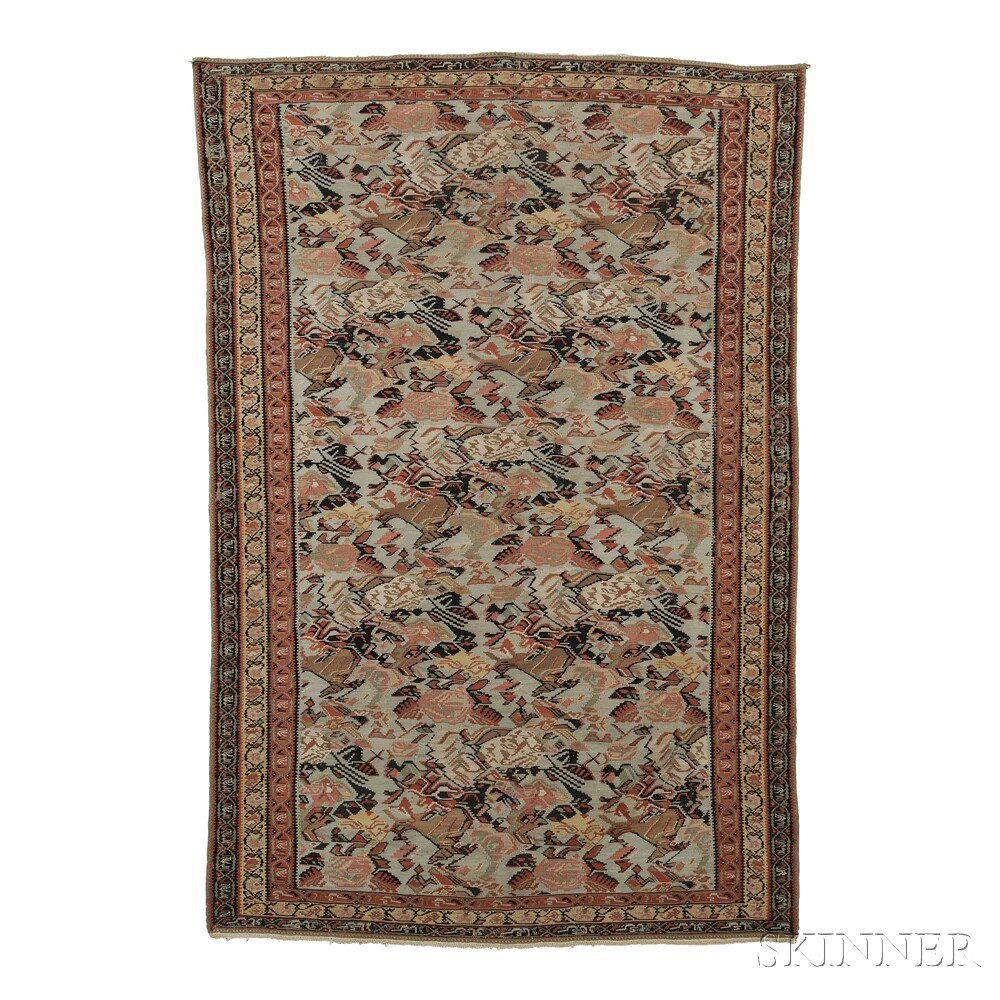 Appraisal: Senneh Kilim Northwest Persia early th century the mint green