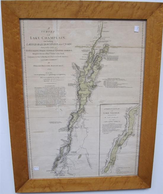 Appraisal: BRASSIER WILLIAM A Survey of Lake Champlain Engraving with hand