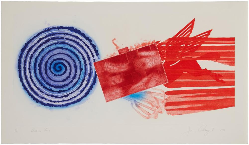 Appraisal: James Rosenquist - American Diver's Line Color etching and aquatint