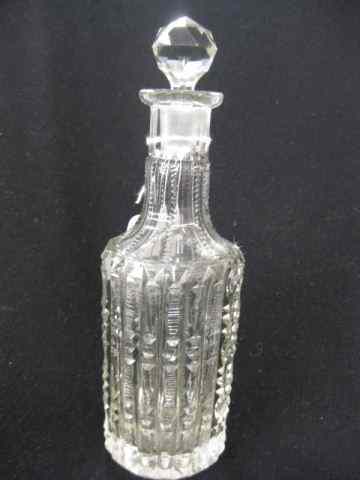 Appraisal: Brilliant Period Cut Glass Bottle scarce size '' tall