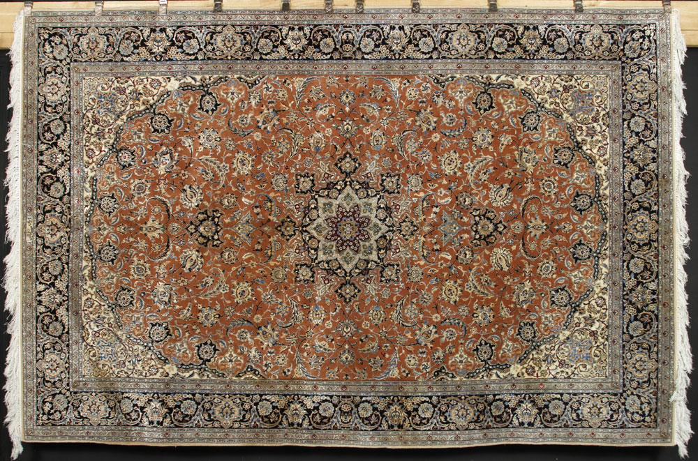 Appraisal: - Persian Nain Habibian Carpet Extra fine Persian Nain Habibian