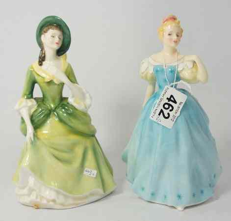 Appraisal: Royal Doulton Figures Sandra HN and Enchantment HN