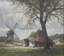 Appraisal: Unknown Artist Dutch th Century Dutch farm scene Oil on