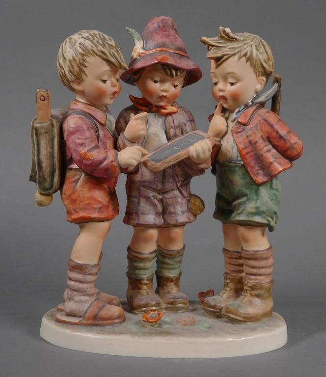 Appraisal: Large Hummel School Boys Old name Difficult Problems Figurine is