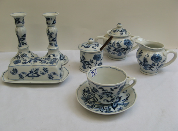 Appraisal: A PIECE BLUE DANUBE CHINA SET blue on white ground